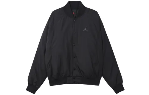 Jordan Sport Varsity Jackets Men's Black Baseball Collar Moderate Other