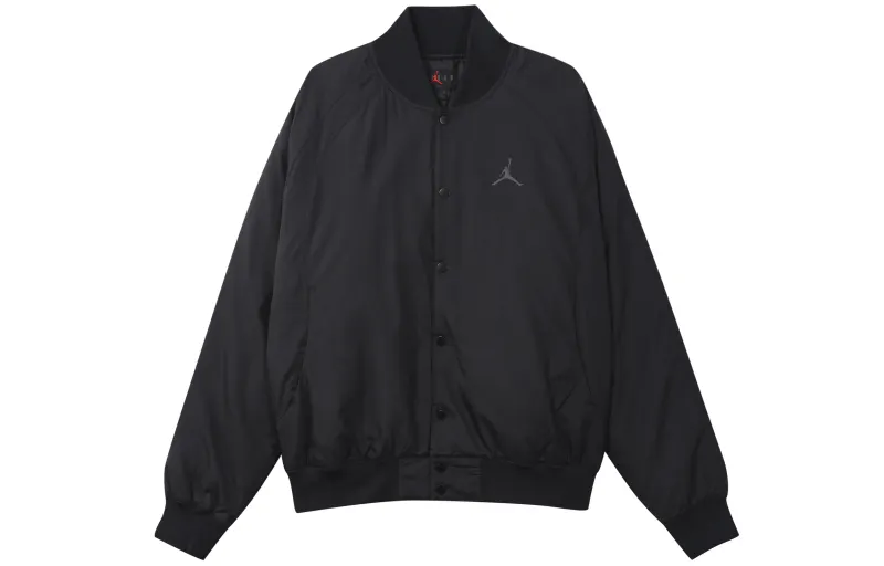 Jordan Sport Varsity Jackets Men's Black Baseball Collar Moderate Other