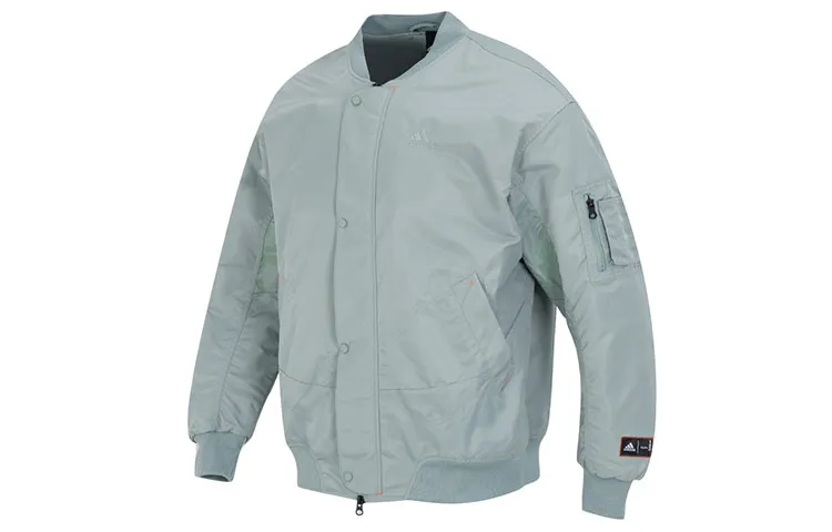 Adidas Reflective Print Fleece Lined Pilot Without Hood Jackets & Coats Unisex Dusty Green