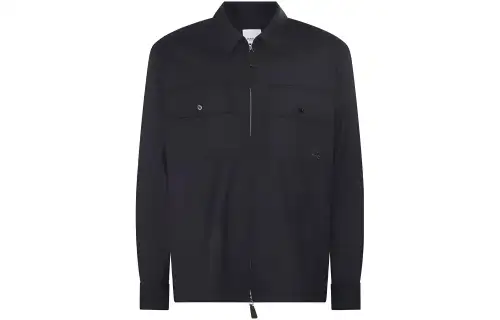 Burberry Shirts Men's Navy Blue Lapel Moderate Other