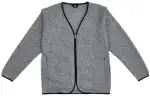 New Balance Jackets Men's Gray V Neck Moderate Straight Fit