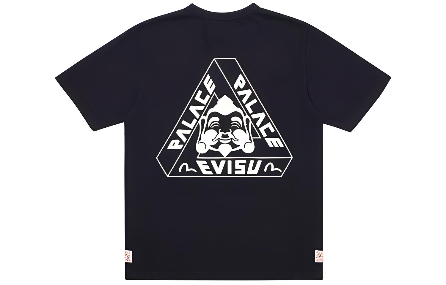 Футболка Palace x EVISU T-shirt (черная)
