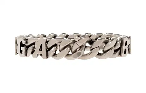 Balenciaga Brass Bracelets Men's Silver