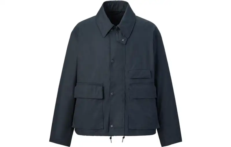 UNIQLO Jackets Unisex Sea Blue Lapel Moderate Other