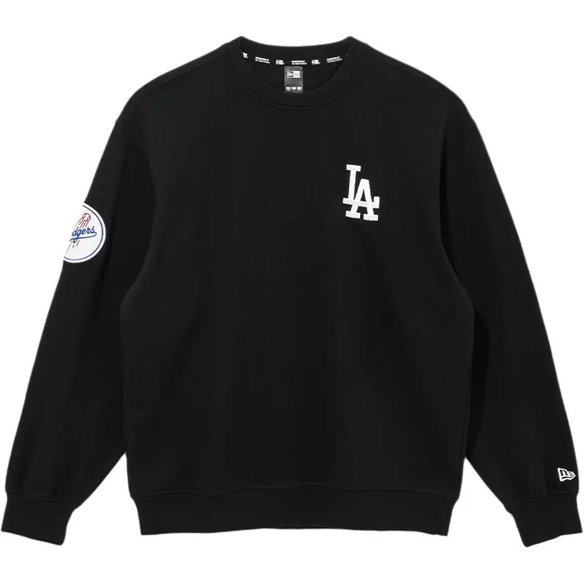 New Era Los Angeles Dodgers Sweatshirts Unisex Black Crew Neck Moderate