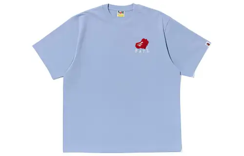 A BATHING APE T Shirts Men's Crew Neck Moderate Straight Fit