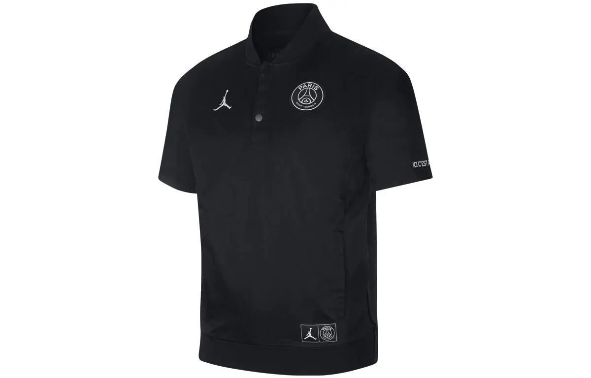 Jordan Jackets Men's Black Baseball Collar Moderate Other