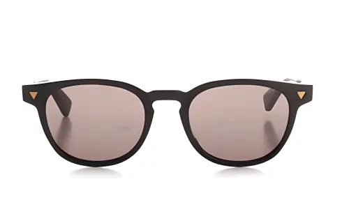 Bottega Veneta Acetate Irregular Shape Sunglasses Women's Black