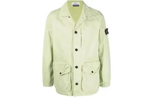 STONE ISLAND Jackets Men's Yellow Lapel Moderate Other