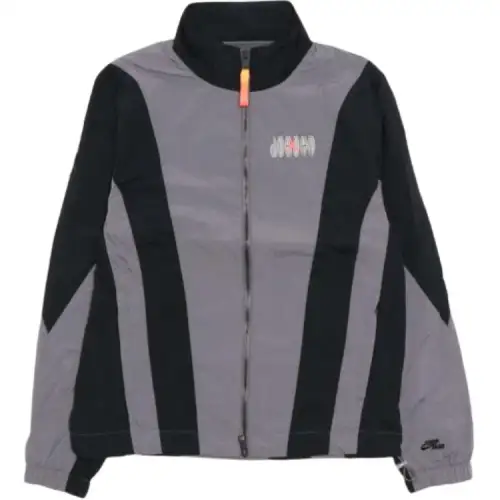 Jordan Jackets Men's Gray Black Stand Collar Moderate Other