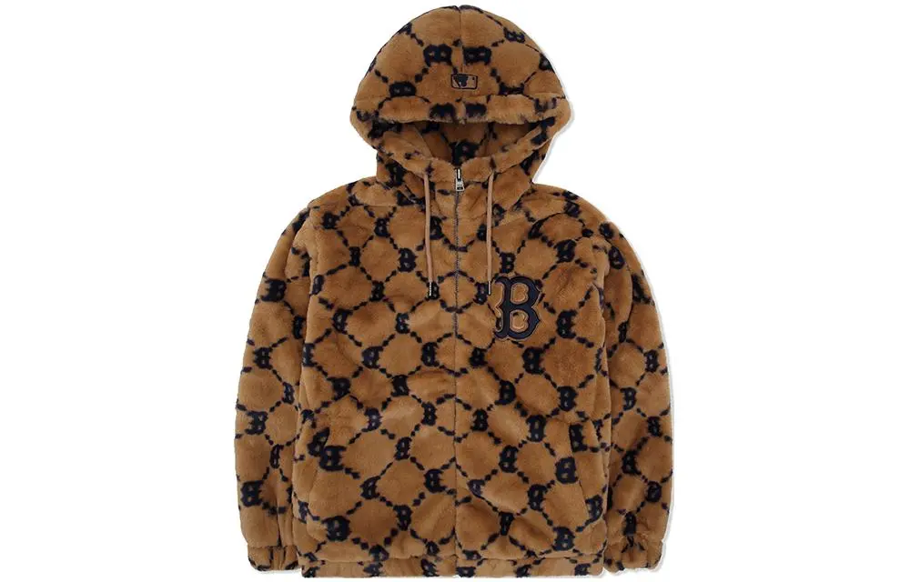 MLB Jackets Unisex Brown Hooded (Non-detachable) Moderate