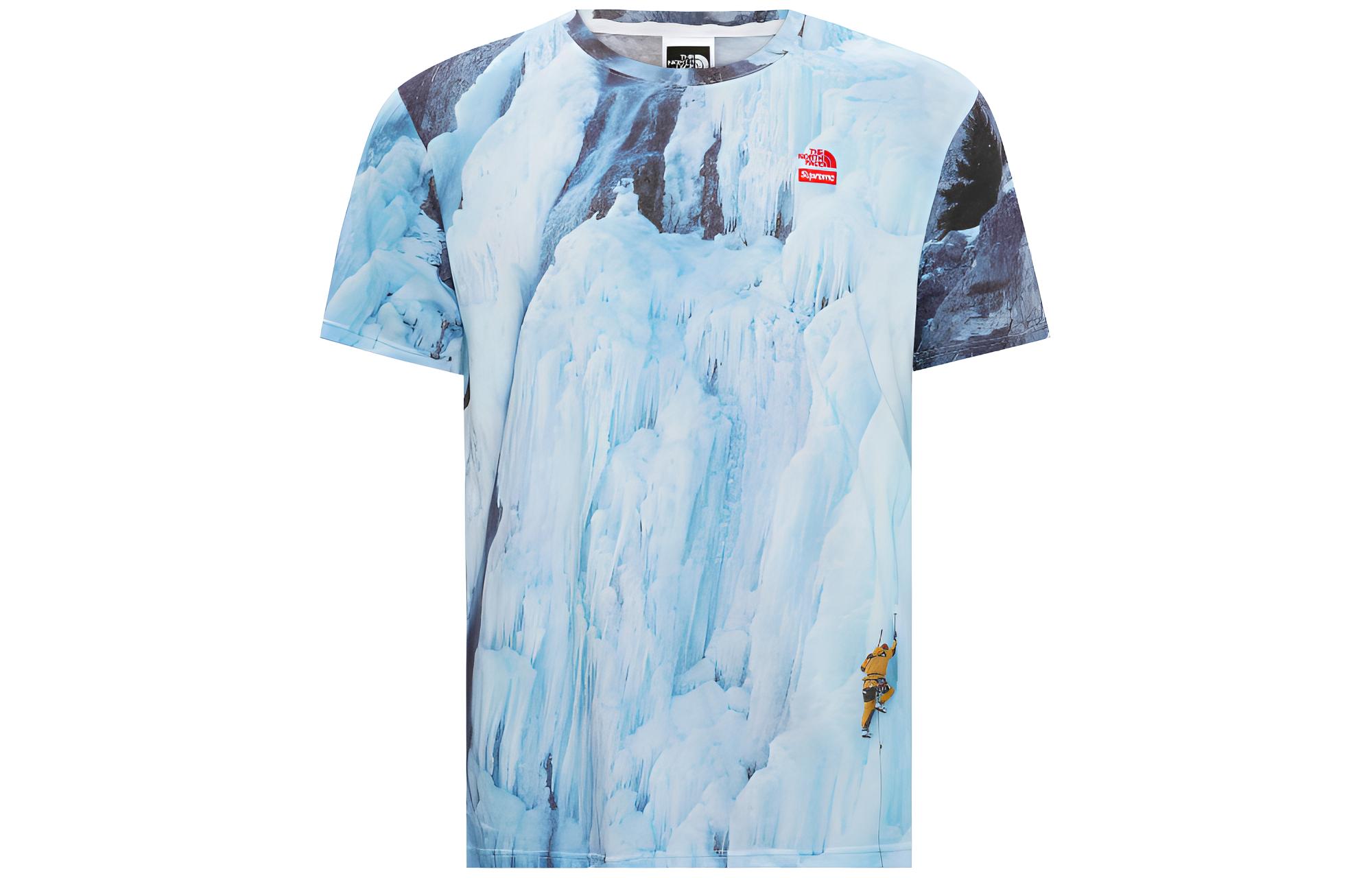 Футболка Supreme × THE NORTH FACE SS21 (синяя)