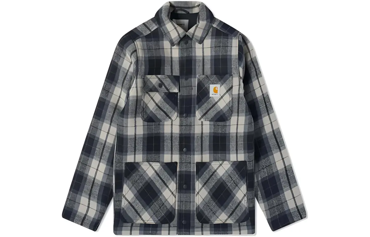 Carhartt WIP Jackets Men's Multicolor Lapel Thickened Straight Fit