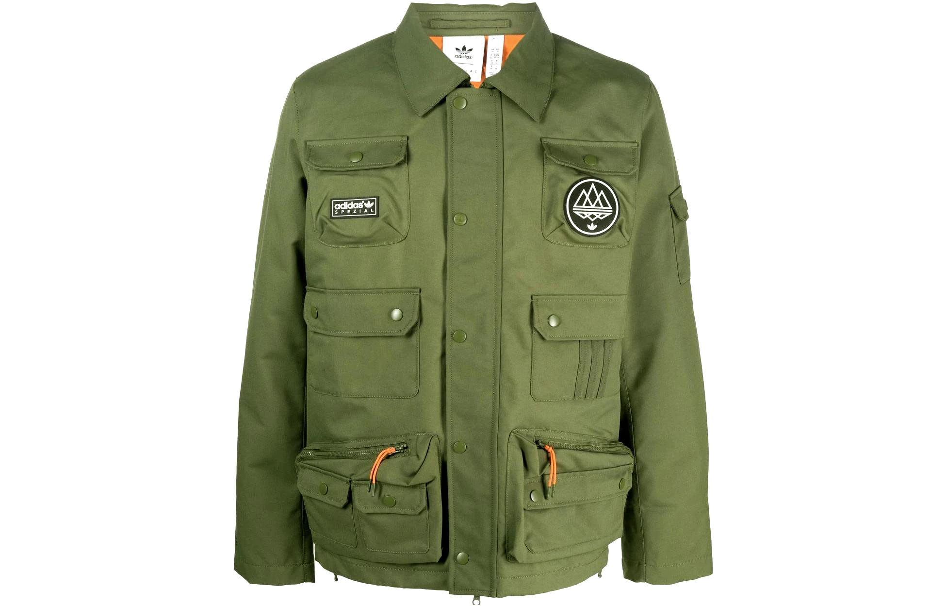 Adidas Originals Adidas Originals X SPEZIAL Jackets Men's Army Green Lapel Moderate Other