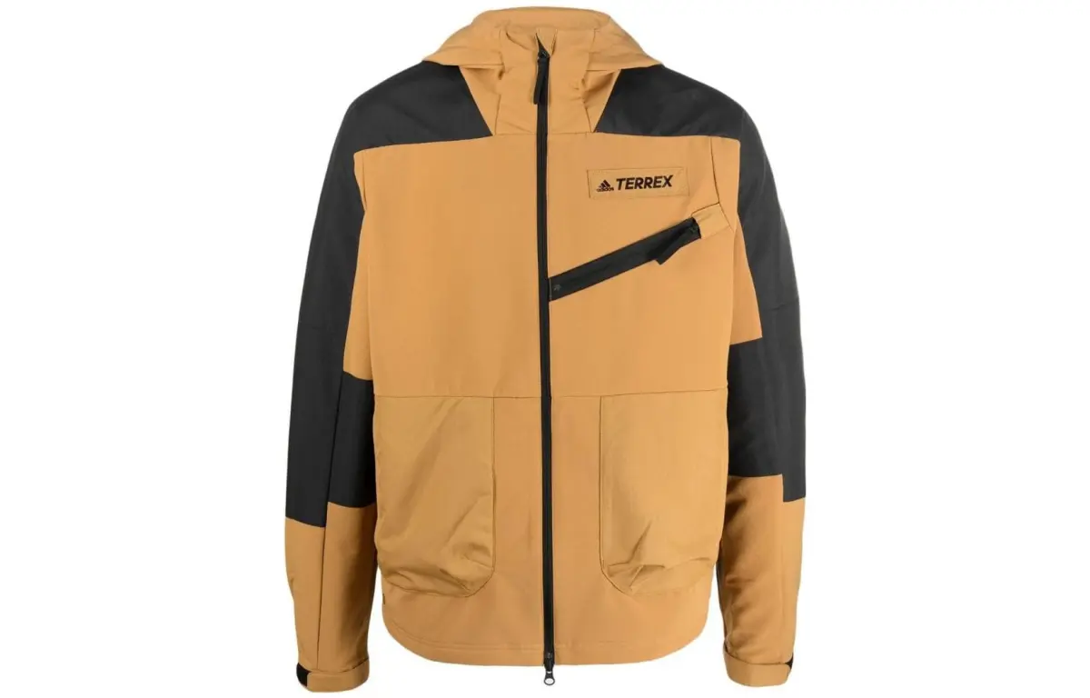 Adidas Terrex Jackets Men's Brown Hooded Moderate Other