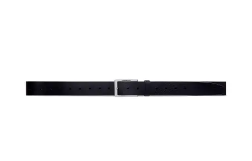 Balenciaga Cow Leather Belts Men's Black Width 3.3cm