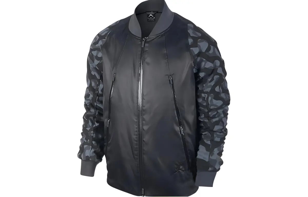 Jordan Jackets Men's Black Baseball Collar Moderate Other