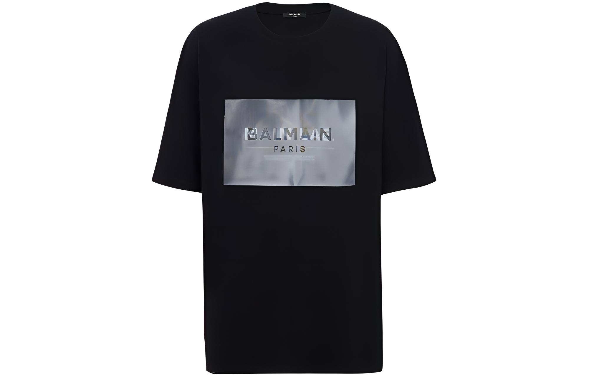Мужская футболка BALMAIN BALMAIN LogoT (черная)