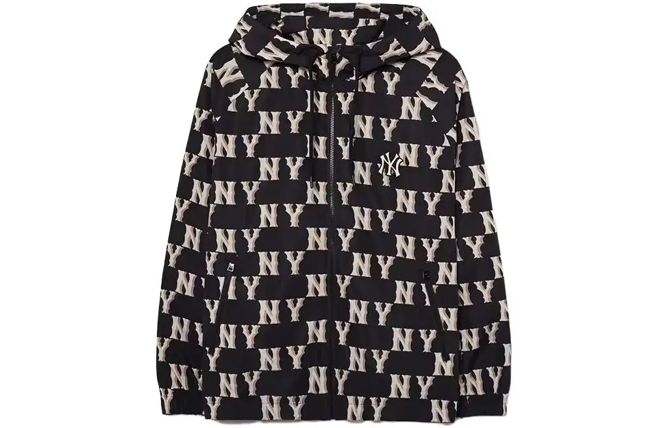 MLB Jackets Unisex Black Hooded (Non-detachable) Moderate