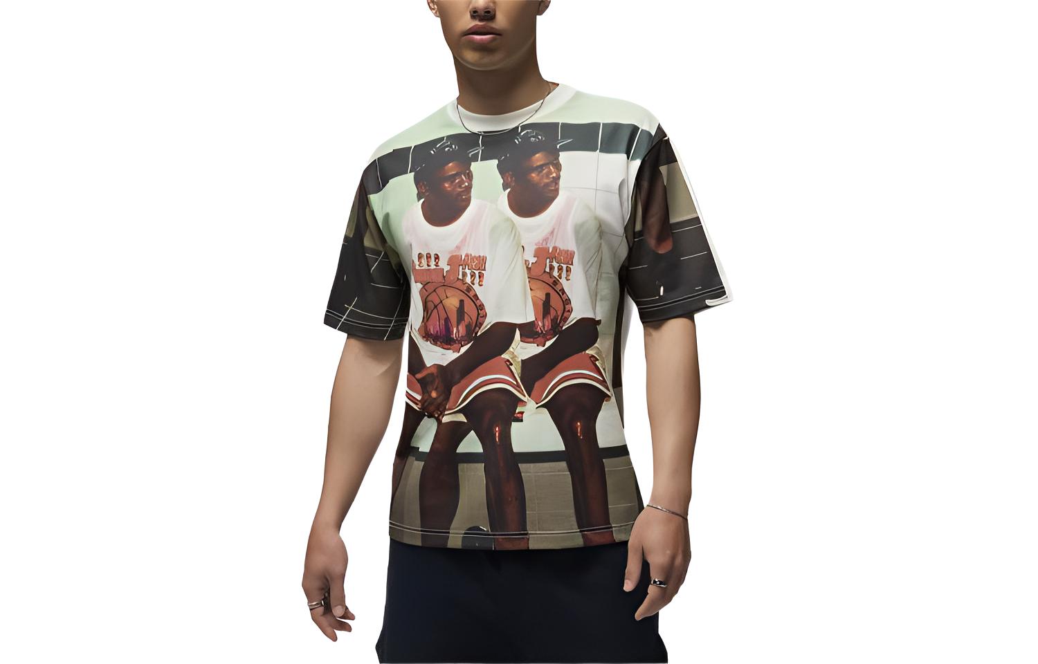 Мужская футболка Jordan (бежевая)