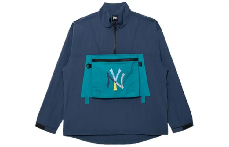 New Era Jackets Unisex Navy Blue Crew Neck Moderate Other