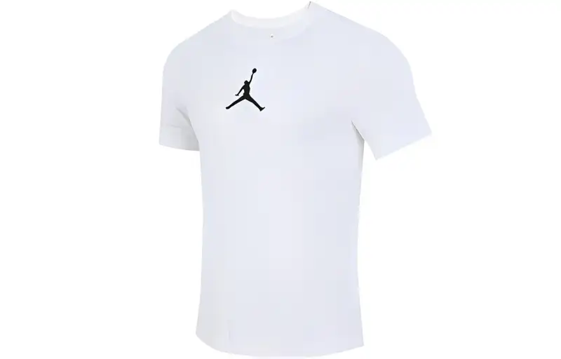 Jordan AS M J JUMPMAN DF SS CREW T Shirts Men's White Crew Neck Moderate Straight Fit