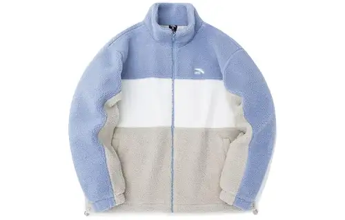 ANTA Jackets Unisex Near Sea Blue Stand Collar Thickened Other