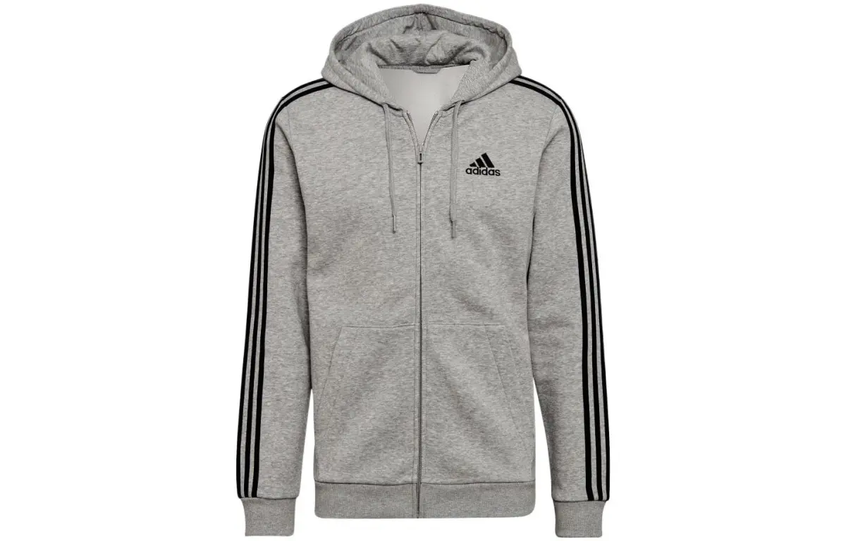 Adidas Jackets Men's Gray Hooded (Non-detachable) Moderate