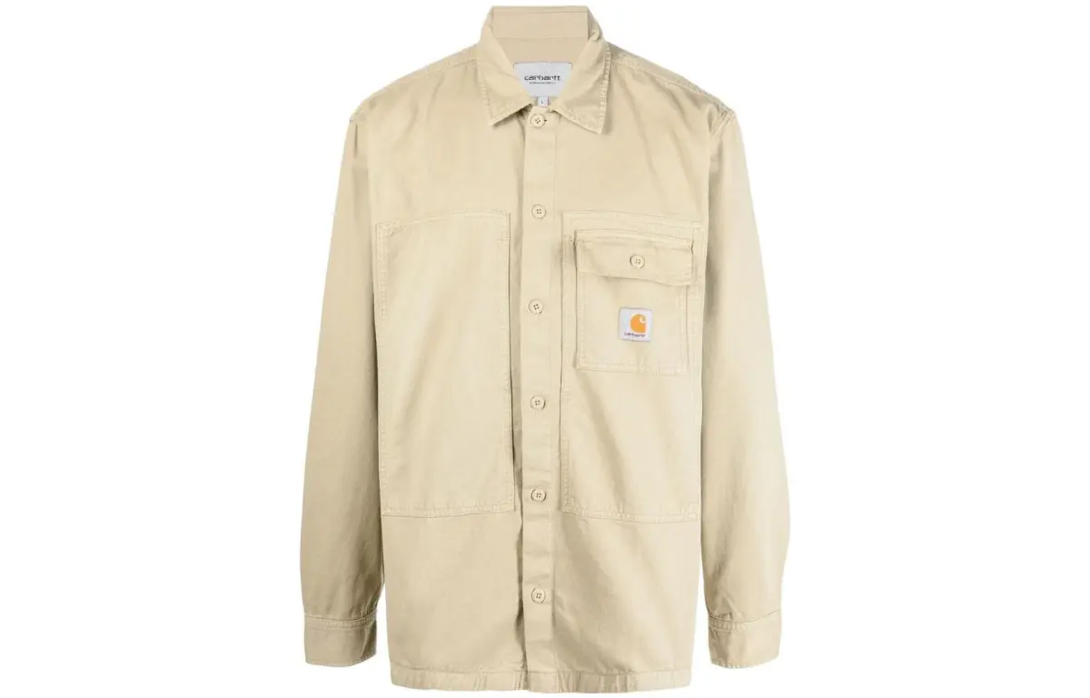Carhartt WIP Jackets Men's Beige Lapel Moderate Other