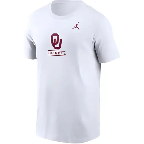 Jordan Oklahoma Sooners Primetime Wordmark Men's Jordan College T-Shirt