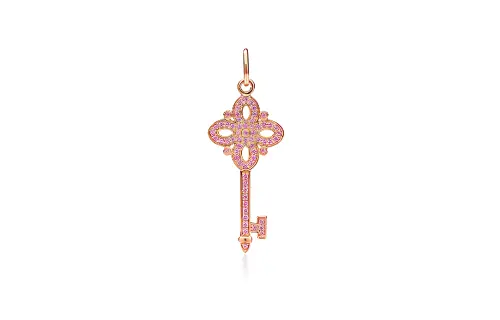 TIFFANY & CO. Rose Gold With Sapphire Pendants Women's Rose Gold
