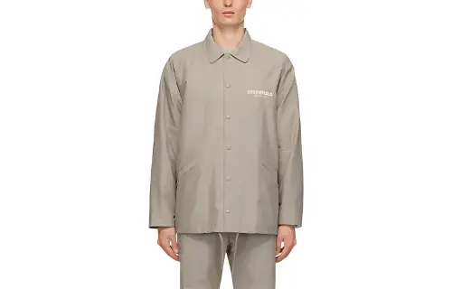 Fear Of God Essentials FW20 Shirts Unisex Moss Square Collar Moderate Straight Fit