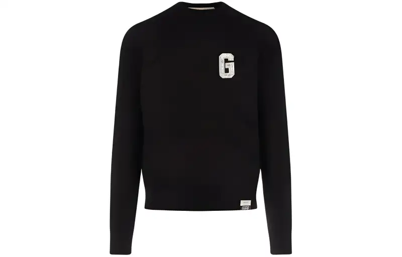 Golden Goose Logo Patch Crewneck Sweatshirt