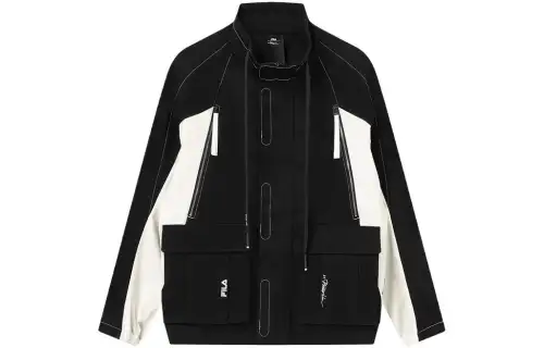 FILA X 3.1 Phillip Lim Jackets Men's Black Stand Collar Moderate Workwear