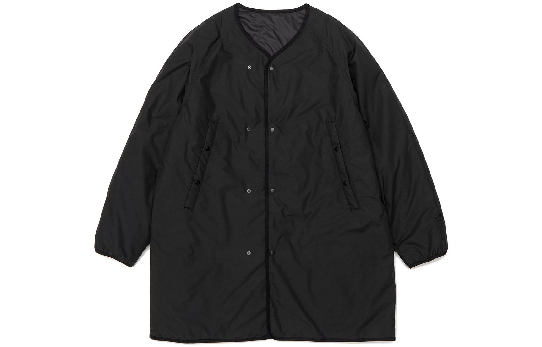 Мужская куртка nanamica REVERSIBLE DOWN COAT (черная) — Черный — фото 5