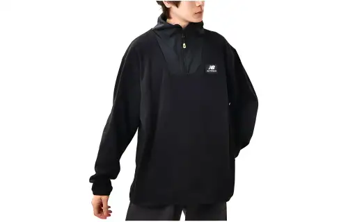 New Balance Jackets Men's Black Stand Collar Moderate Other