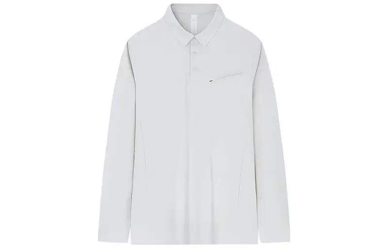 ANTA Champion All Weather Collection T Shirts Men's Paper Sand Yellow Polo Collar Moderate Straight Fit