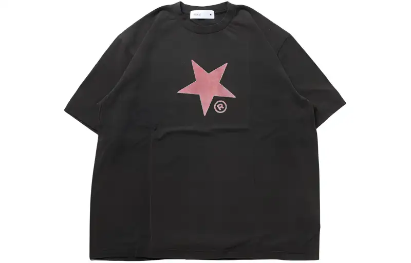 Converse T Shirts Men's Black Crew Neck Moderate Straight Fit
