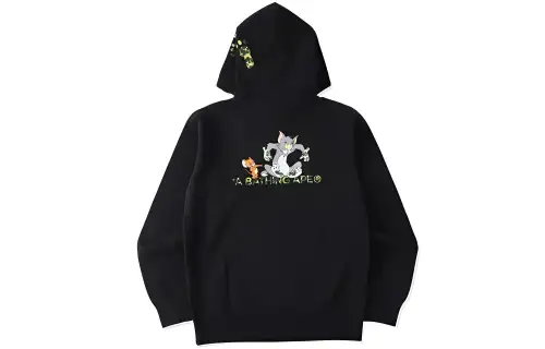 Bape X Tom And Jerry Footprints Pullover Hoodie