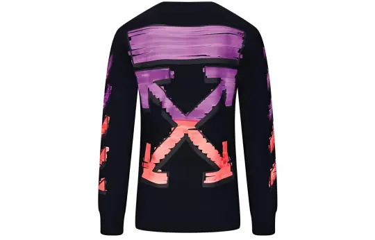 OFF WHITE Diagonal Striped Marker Long Sleeve T shirt