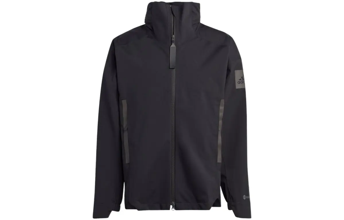 Adidas Jackets Men's Black Stand Collar Moderate Other