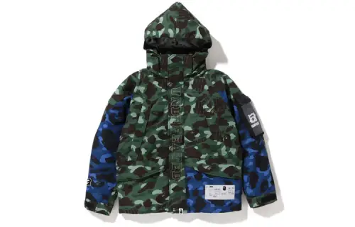 Bape X Undefeated Color Camo Snowboard Down Jacket