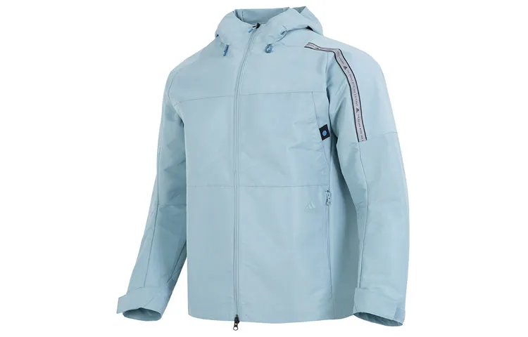 Adidas Jackets Men's Blue Hooded Moderate Other