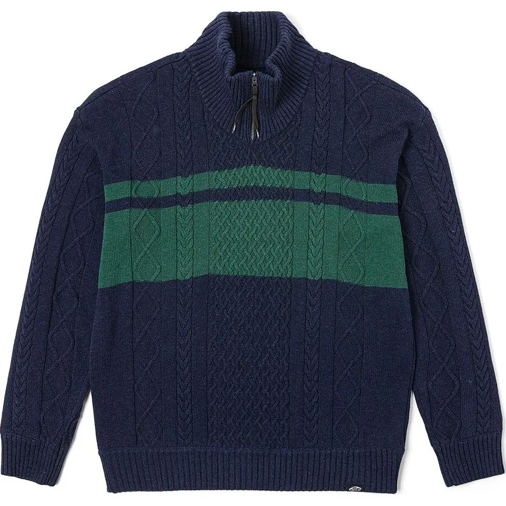 Vans Knitwear Unisex Dark Blue Stand Collar Moderate Other