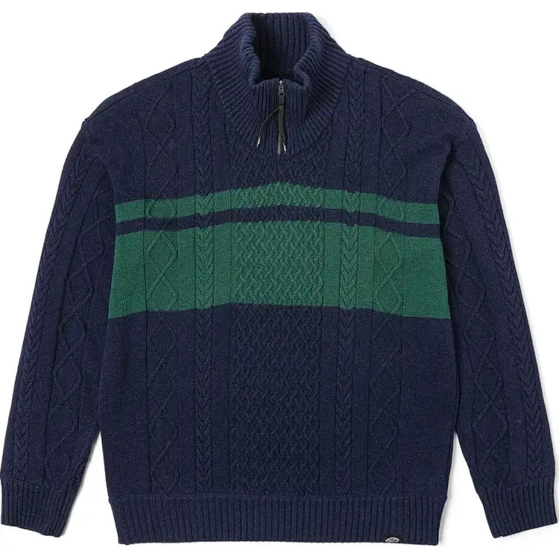 Vans Knitwear Unisex Dark Blue Stand Collar Moderate Other