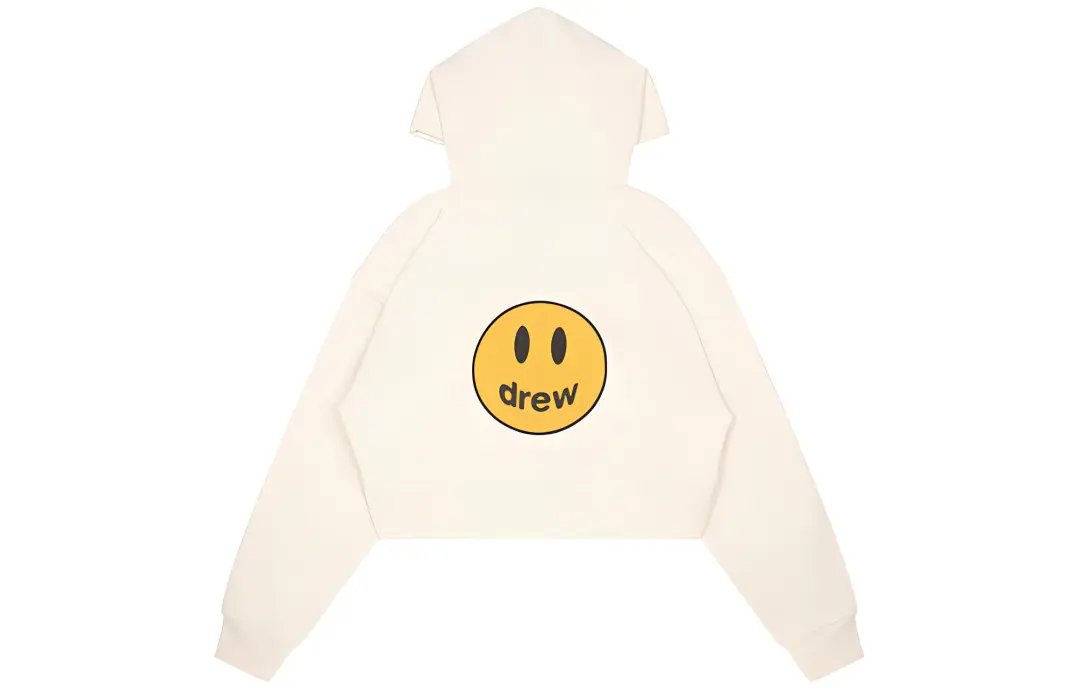 Drew House Cropped Zip Up Hoodie