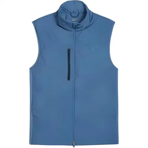 PUMA Tank Tops Men's Blue Stand Collar Moderate Other