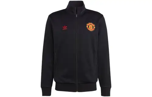 Adidas Originals Jackets Men's Black Stand Collar Moderate Other