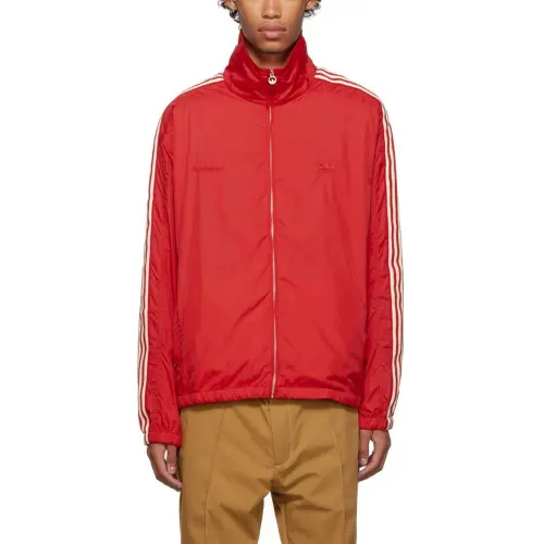 Adidas Originals Jackets Men's Vintage Red Stand Collar Moderate Other