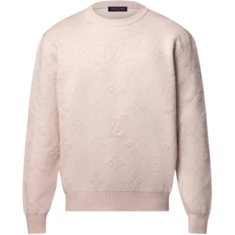 Мужской свитшот Louis Vuitton LOUIS VUITTON SS25 Logo (бежевый)
